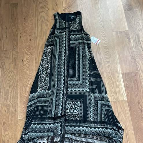 Karen Kane  Women's Black Printed Handkerchief Style Maxi Dress XS NWOT