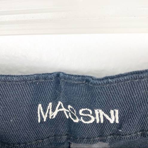 Massini  Black High-Rise Back Zipper Pockets, Jeans, Size 16