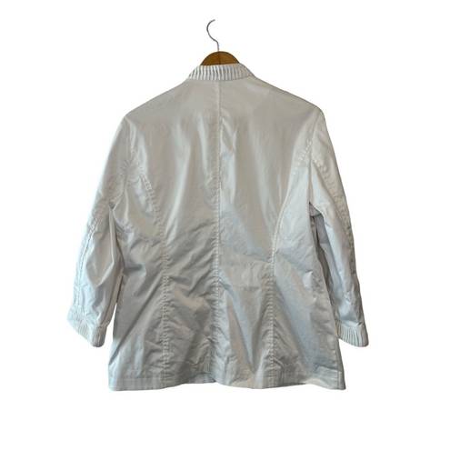 Coldwater Creek  White Spring & Summer Blazer Jacket with Pockets Size 14