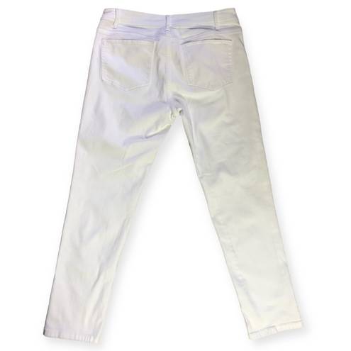 J.Jill  Denim Authentic Fit Slim-Leg White Jeans