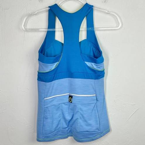 Azure Moxie Cycling  Blue Sweetheart Tank Top Medium NWT