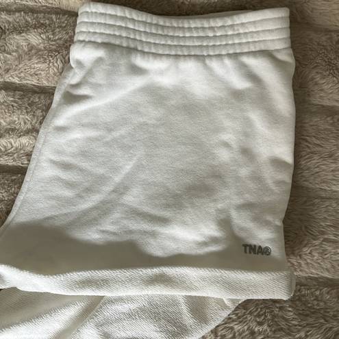 TNA Sweatshorts Aritzia White Size L