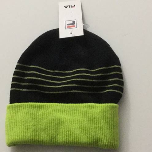 FILA NWT  Neon Green Ski Cap Salesman’s Sample