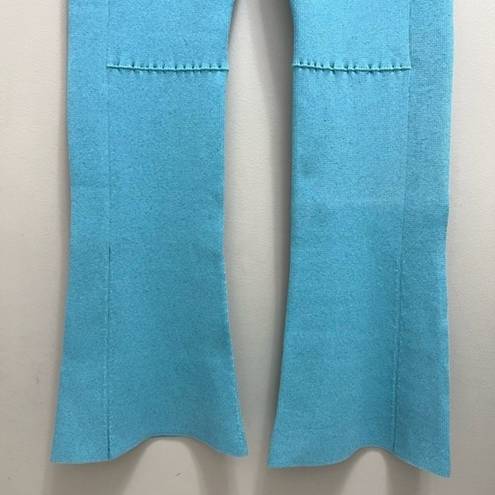 Jacquemus NWT  Le Pantalon Baunhila Ribbed Linen Blend Pants Turquoise EU 46