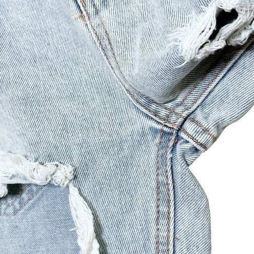 One Teaspoon  Awesome Baggies Diamonde Boyfriend Light Wash Distressed Denim 27