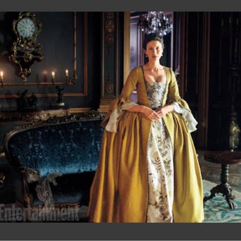 Rococo New Outlander yellow  maxi dress