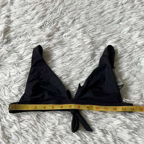 Good American  WOMEN’S SEXY BOOST BIKINI TOP IN BLACK SIZE 1