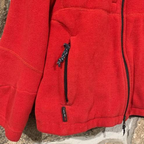 Polo Vintage Red/Black  Ralph Lauren Embroidered Zip Up Sweatshirt Jacket