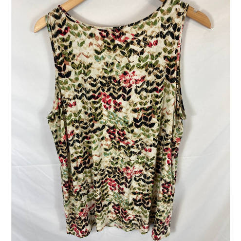 J.Jill  Wearever Patterned Tank Size XL