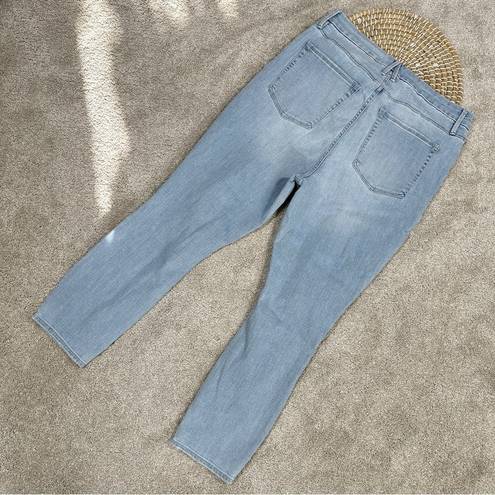 Good American Women’s Good Waist Ripped Ankle Skinny Jeans Blue Size 16