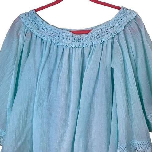 Free The Roses  Boho Off The Shoulder Bat Wing Top Size S/M