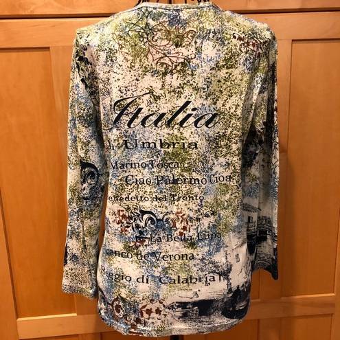 Jane Ashley  ‘Italia’ soft cotton Top size S