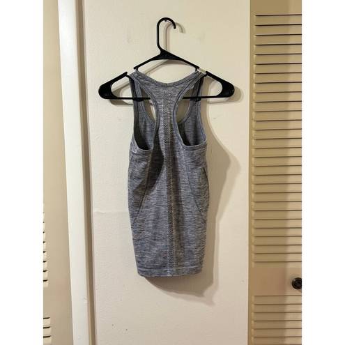 Lululemon  Swiftly Tech Racerback Tank Size 2 Heathered Slate Gray