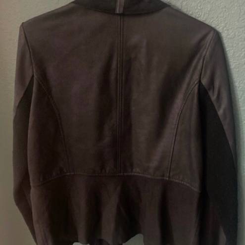 Bernardo  Genuine Leather Jacket Women’s Size L Black Mobwife Aesthetic