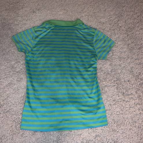 Slazenger  Green & Blue Striped Women's Golf Polo