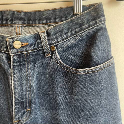 L.L.Bean Vintage  Relaxed Fit Mom Jeans Medium Wash High Waist Tapered Leg Size 10