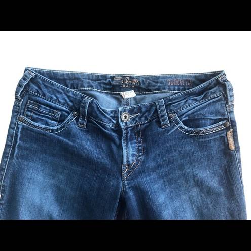 Silver Jeans Silver Santorini Cropped Stretch Jean 30X26 Wash Mid Rise FALL BTS