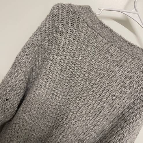 American Eagle Oversized Chunky Knit Grey Cardigan