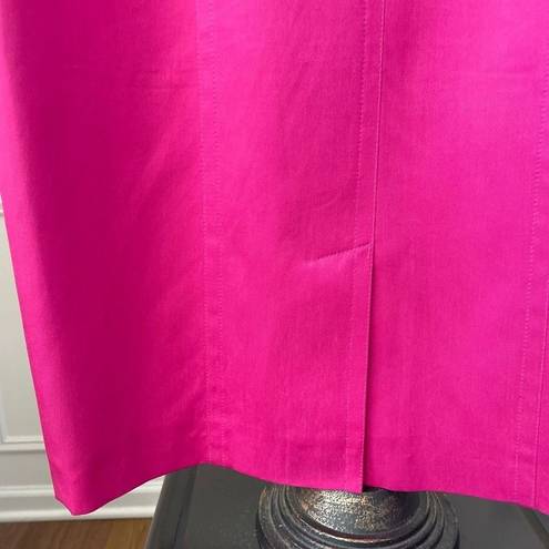 Escada Silk Pencil Skirt Barbie Hot Pink Fuchsia Magenta 36 S