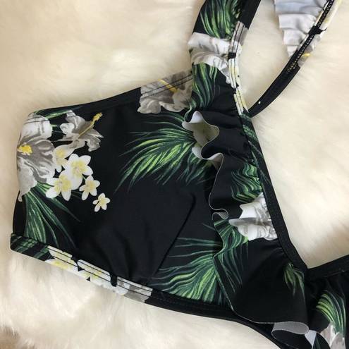 Cabana Del Sol  | Tropical Ruffle Padded Bikini Top