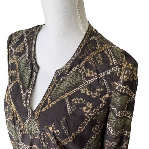 Isabel Marant Étoile  Nolina Top Printed Cotton-Blend Crepe Blouse Size 38/Medium