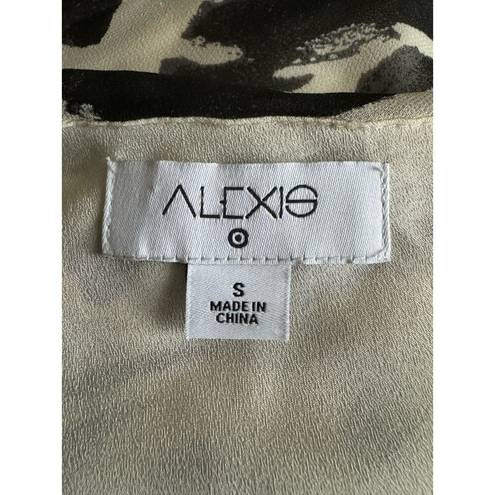 Alexis  Botanical Black & White Dress Size Small