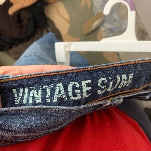 J.Crew  Mid Rise Vintage Slim Distressed Jeans 2009 Y2K Womens Size 28