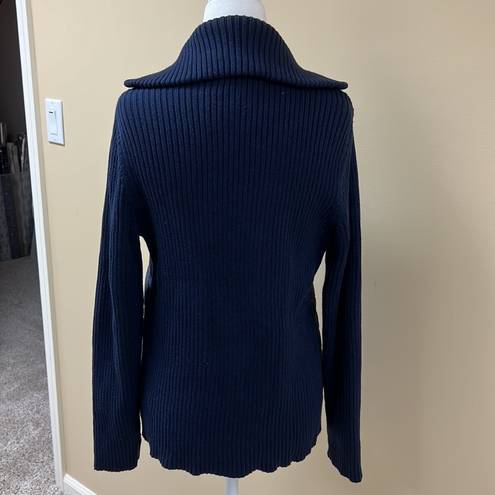 Liz Claiborne  Navy Knit / Puff Jacket