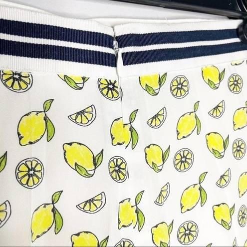 J.Crew NWT  Factory Lemon Novelty Print Pleated Skirt - size 4