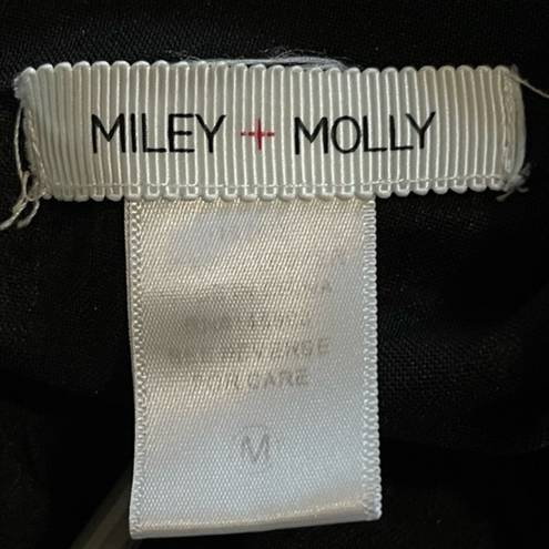 Miley + Molly  Black Floral Short Jumpsuit Size Med EUC #6953