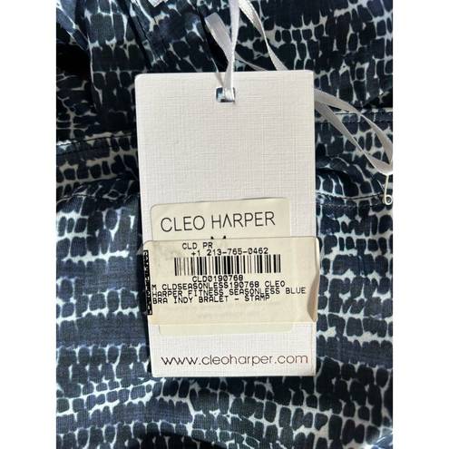 Harper NWT Cleo  Abstract Navy/White Indy Bralet - M