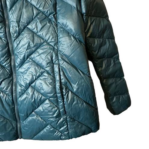 London Fog  Lightweight Packable Down Puffer Jacket Size Large Teal