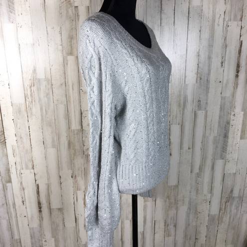 Rachel Parcell  Sequin Puff Sleeve Sweater Pullover