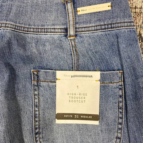 Pilcro  Jeans Size 31P High Rise Bootcut Trouser Light Stretch Anthropologie NEW!
