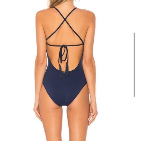 PilyQ New.  navy scoop one piece. Normally $148