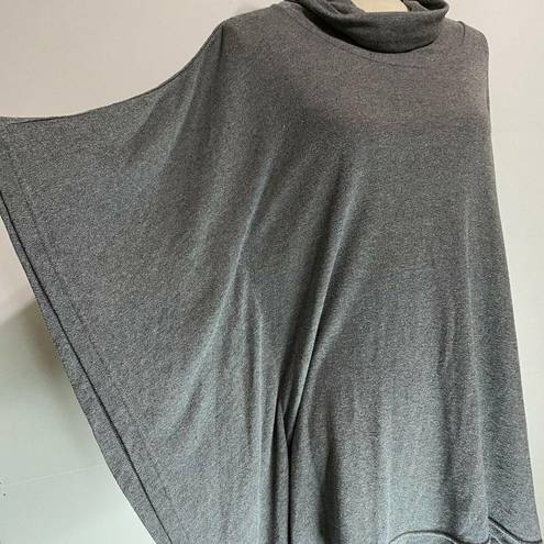 Natori  Small Dressy Draped Cowl Neck Blouse/Top Poncho Sz Small Gray