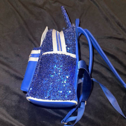 Lounge Fly  Disney Make a wish sequin sparkle sorcerer Mickey Backpack Blue White