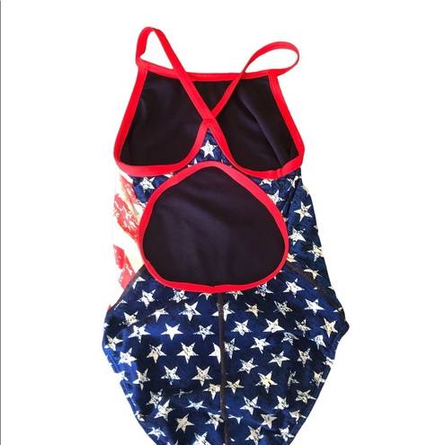 Tyr. Women's Star Spangled Diamondfit One Piece Swimsuit 34 (M) Americana USA