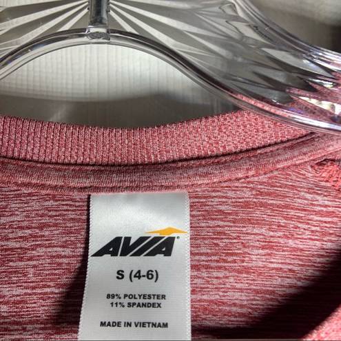 Avia  Pink Crew Neck Long Sleeve Active Top Small