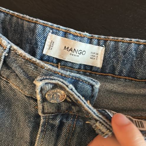 Mango  Denim Cut-Off Shorts size 2