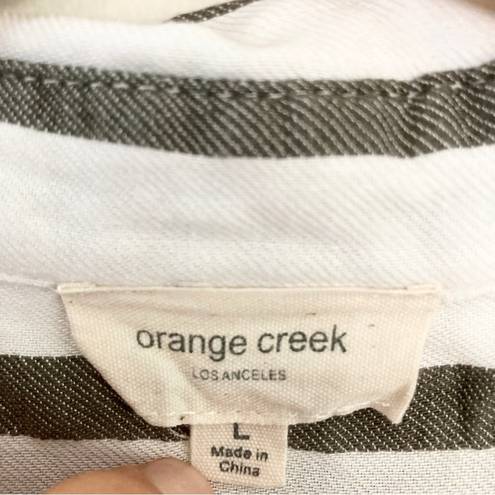 Orange Creek Striped Button-Up 