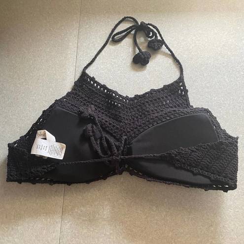 The Bikini Lab COPY -  ASOS Black Handmade Crochet Balletcore Coastal Cowgirl Bik…