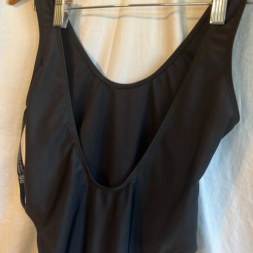 Boohoo  ‘Petite Scoop High Leg’ One Piece Low Back Swimsuit NWT