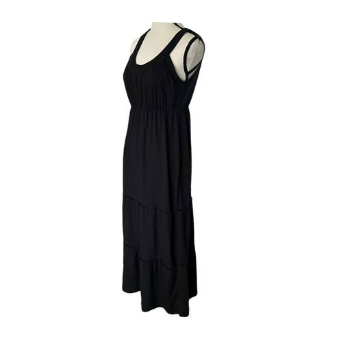 Fashion Bug Vintage Black  Boho Maxi Dress