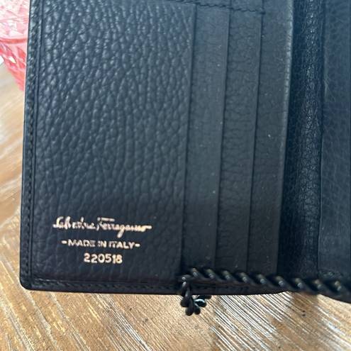 Salvatore Ferragamo  pebbled leather bifold wallet