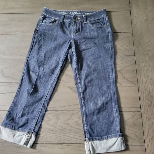 Esprit  denim jeans cropped capri cuffed size 26