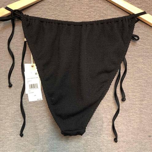 Good American NWT  Black Bikini Top Bottom Textured Beach Swim Size 5/6