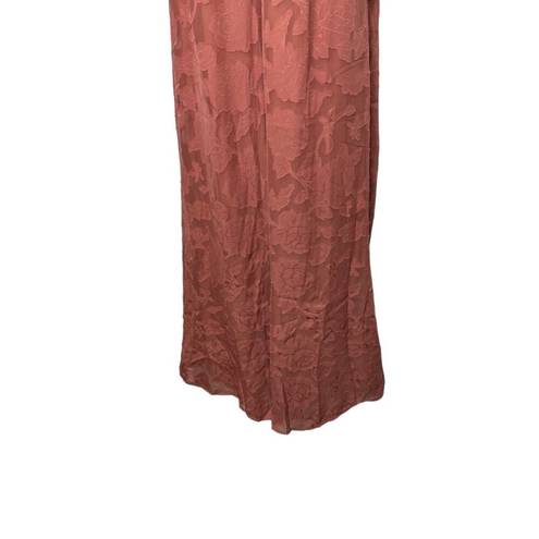 Lulus  Mauve Wide Strap Wide Leg Sheer Overlay Layered Jumper Women's Small NEW