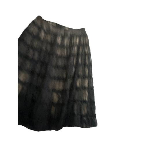 Apostrophe  Black Nude Tulle Tiered A Line Midi Skirt Size 12