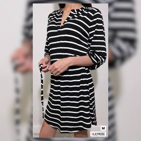 Lila Rose Striped Dress Size M